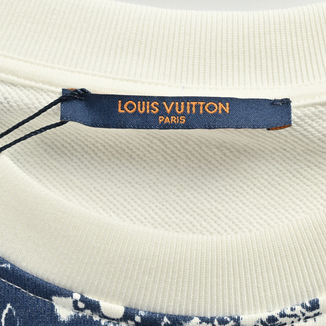 Louis Vuitton LV 25FW Paisley Series Crewneck Sweatshirt — Ecru