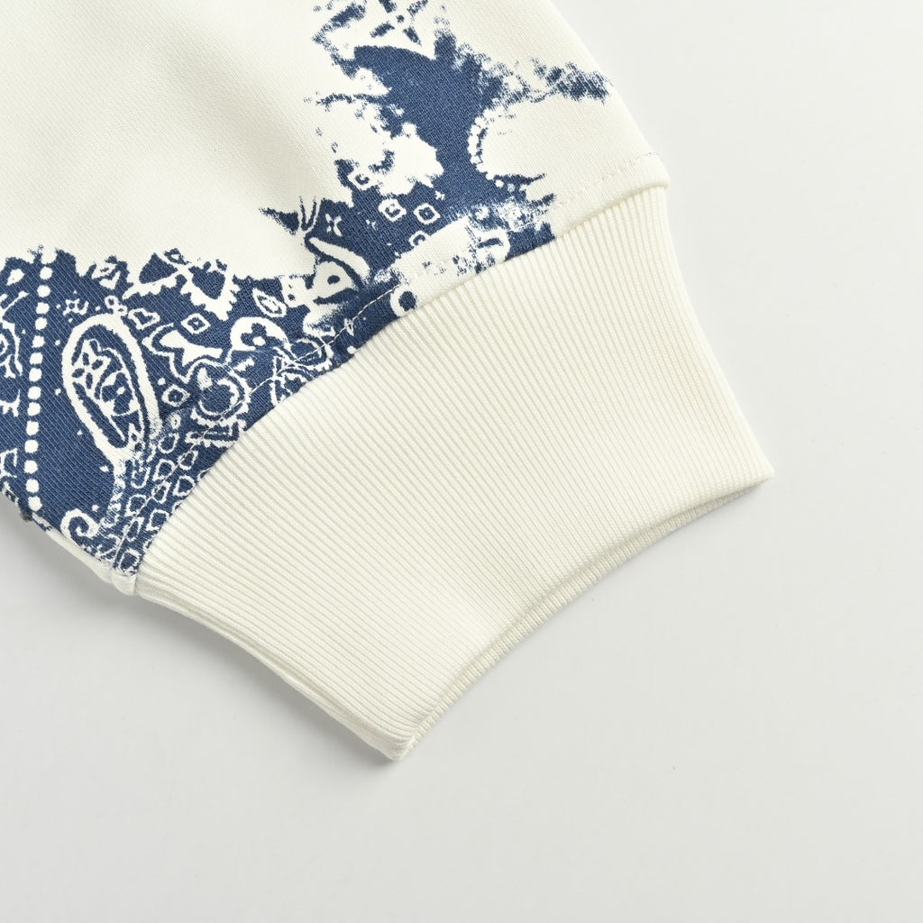 Louis Vuitton LV 25FW Paisley Series Crewneck Sweatshirt — Ecru