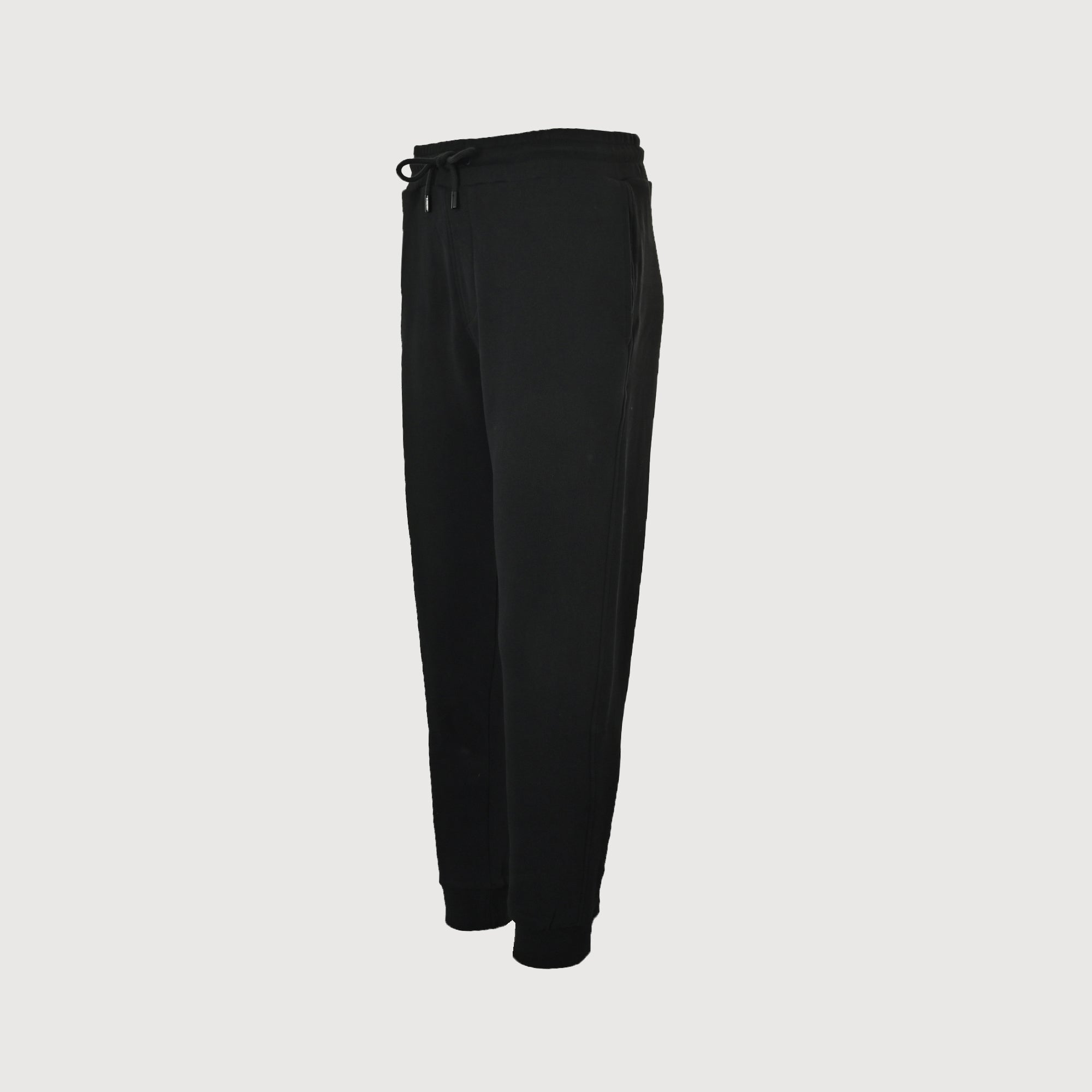 Burberry Equestrian Check Back-Pocket Tapered Jogger Trousers — Black
