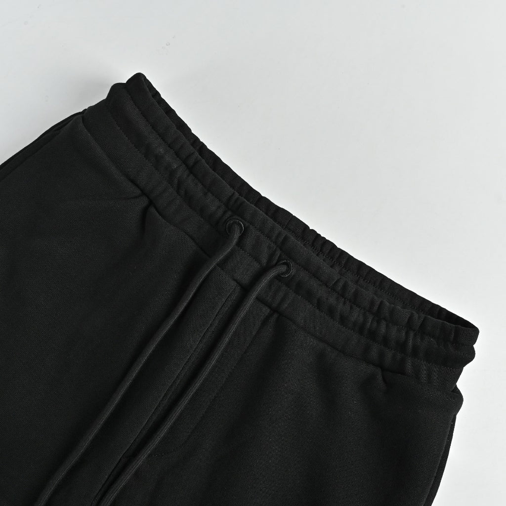 Burberry Equestrian Check Back-Pocket Tapered Jogger Trousers — Black