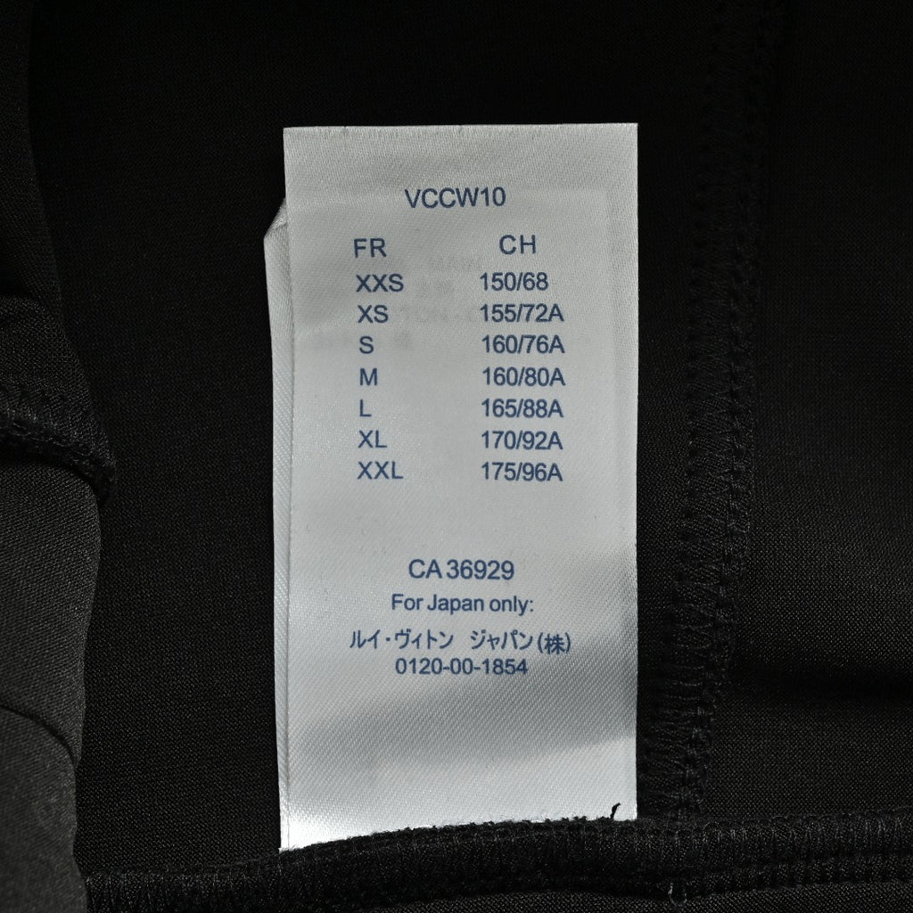 Louis Vuitton LV Logo Damier Check Zip-Pocket Tapered Jogger Trousers — Black