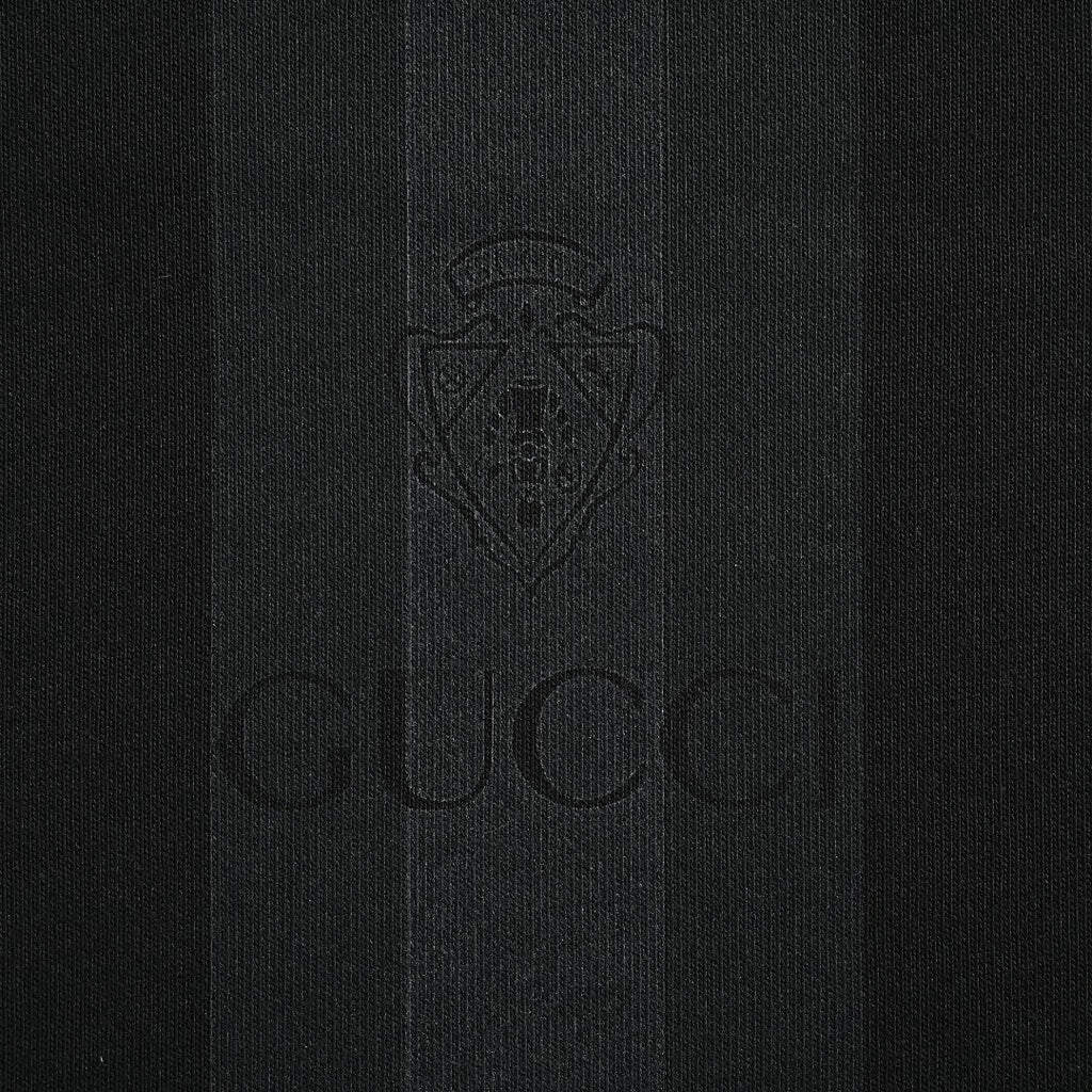 Gucci GG Web-Stripe Front Pullover Hoodie — Black