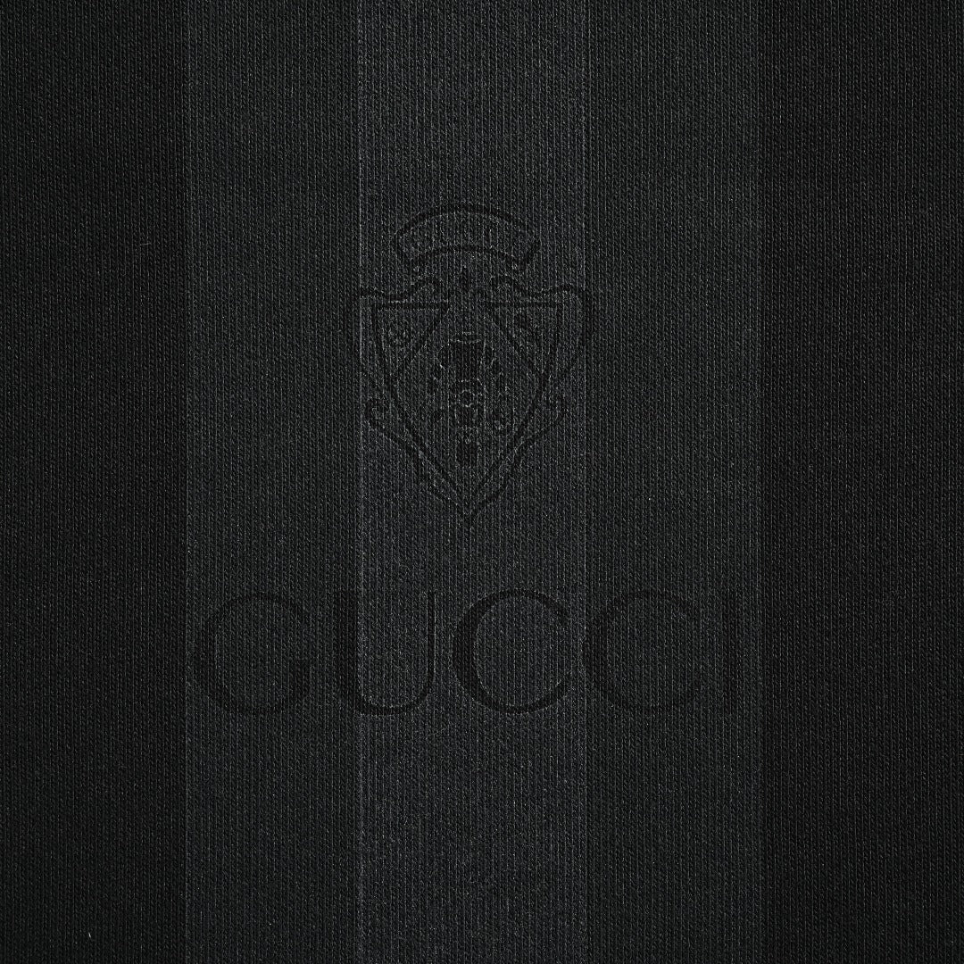 Gucci GG Web-Stripe Front Pullover Hoodie — Black