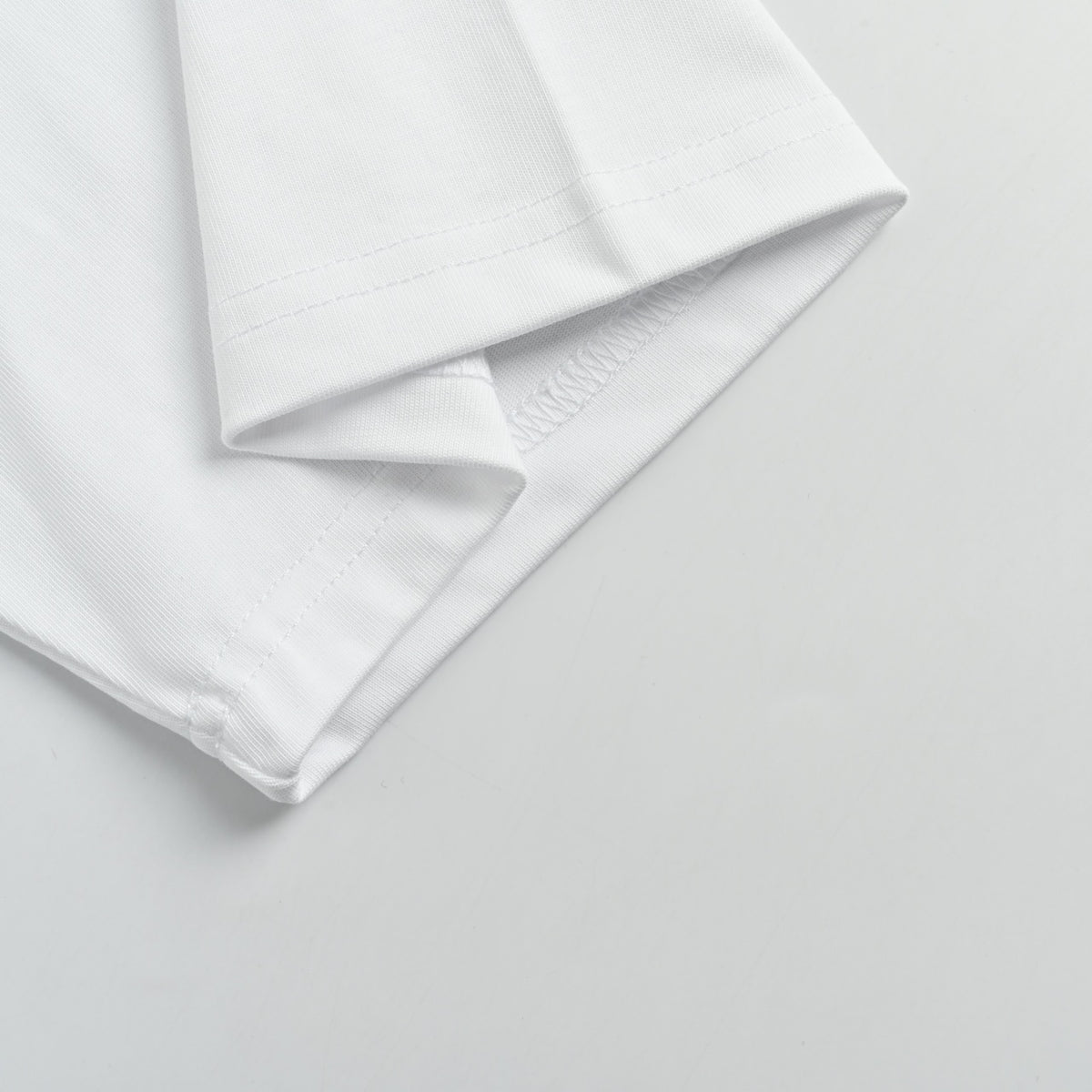 Louis Vuitton LV 26SS Leather Letter Logo Front & Back T-Shirt — White