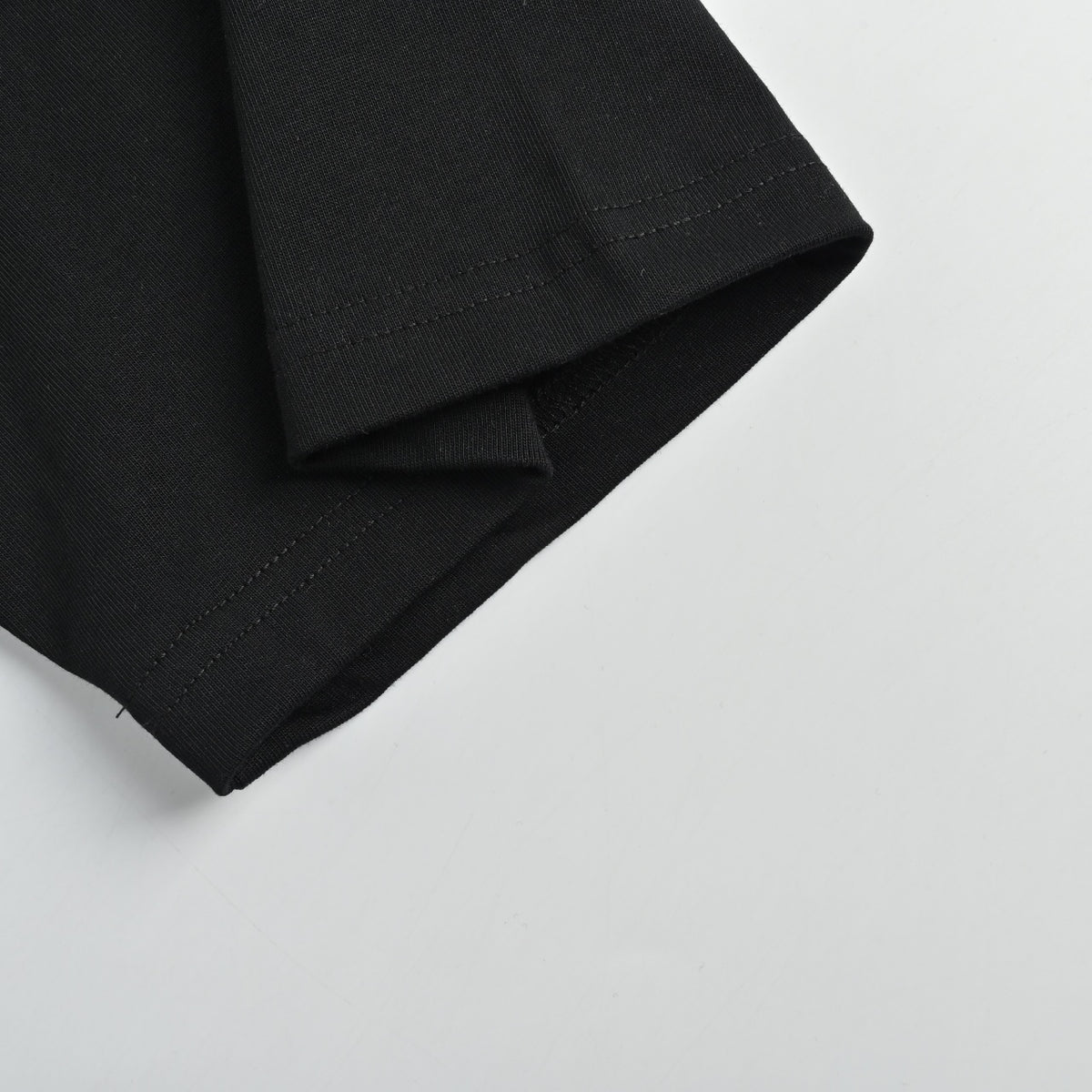 Louis Vuitton LV 26SS Leather Letter Logo Front & Back T-Shirt — Black