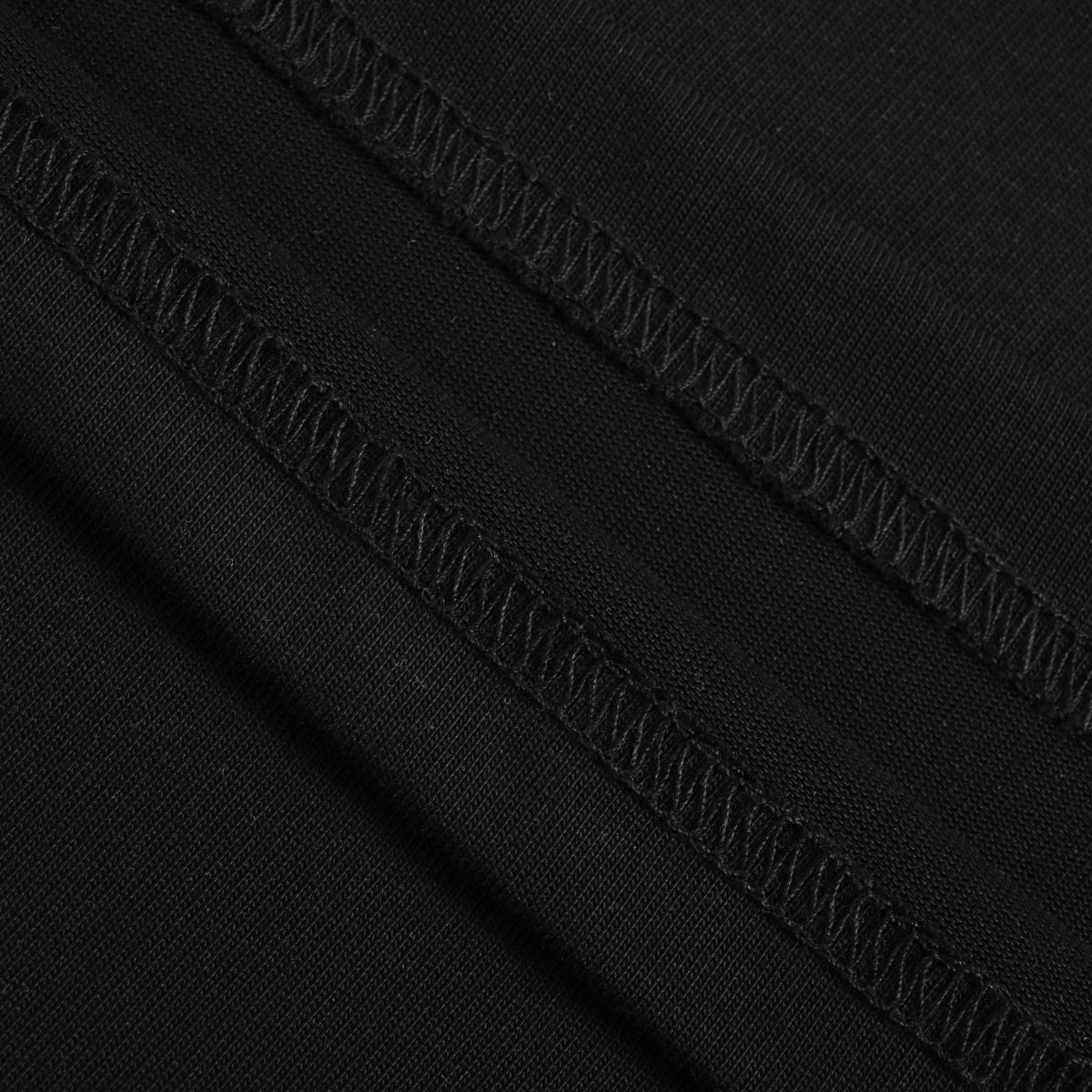 Louis Vuitton LV 26SS Leather Letter Logo Front & Back T-Shirt — Black