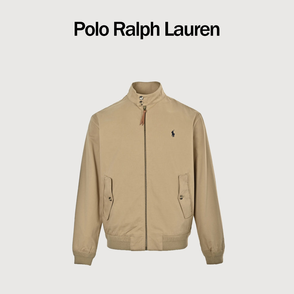 Ralph Lauren Polo Pony Vintage Harrington Zip Jacket — Khaki