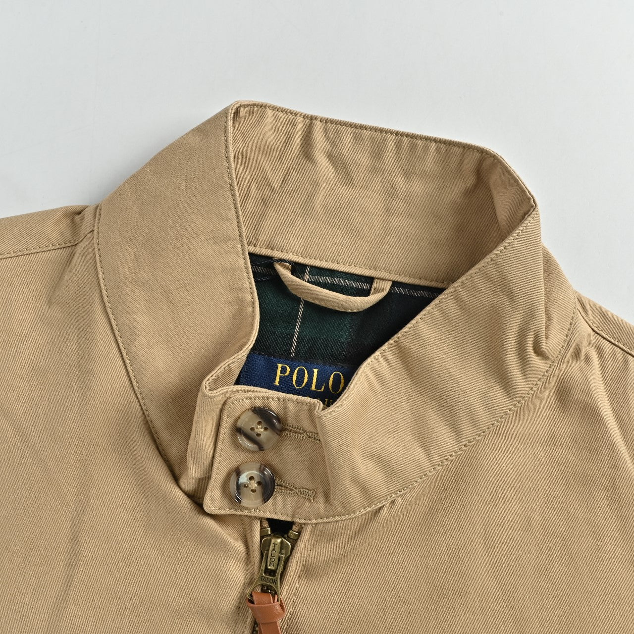 Ralph Lauren Polo Pony Vintage Harrington Zip Jacket — Khaki