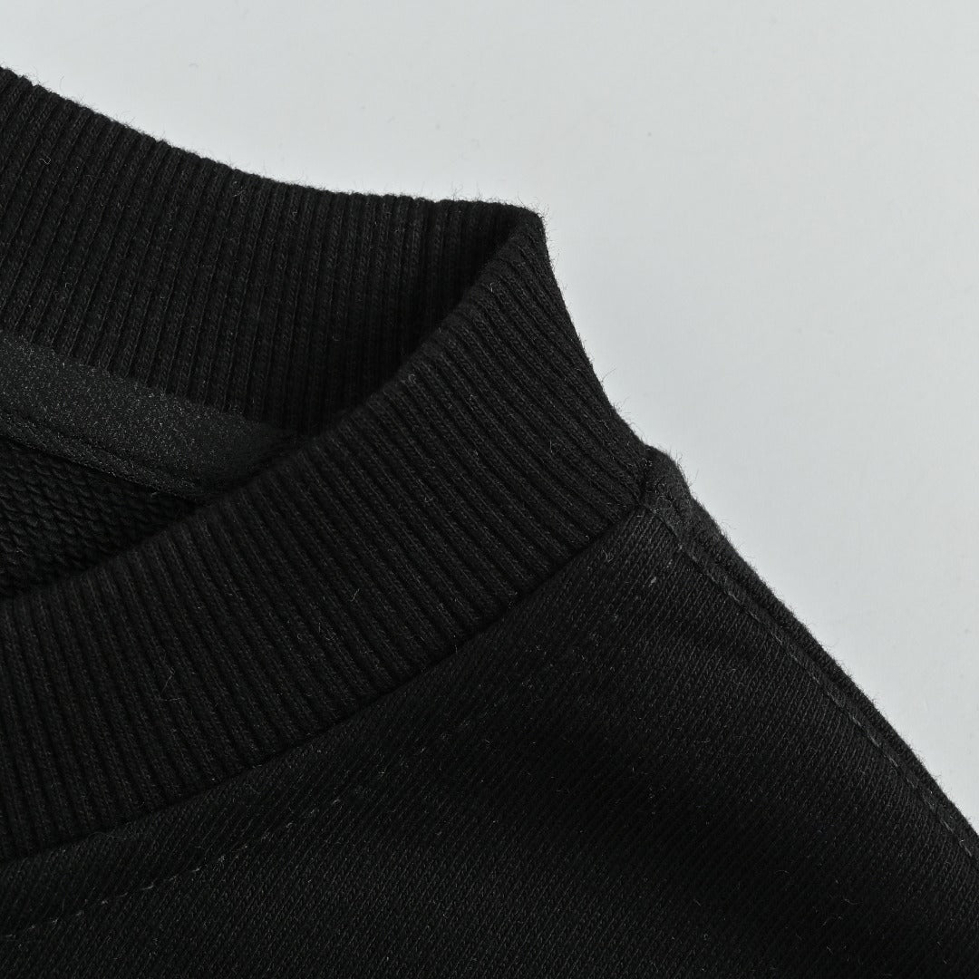 Louis Vuitton LV 25FW Neckline Signature Script Crewneck Sweatshirt — Black