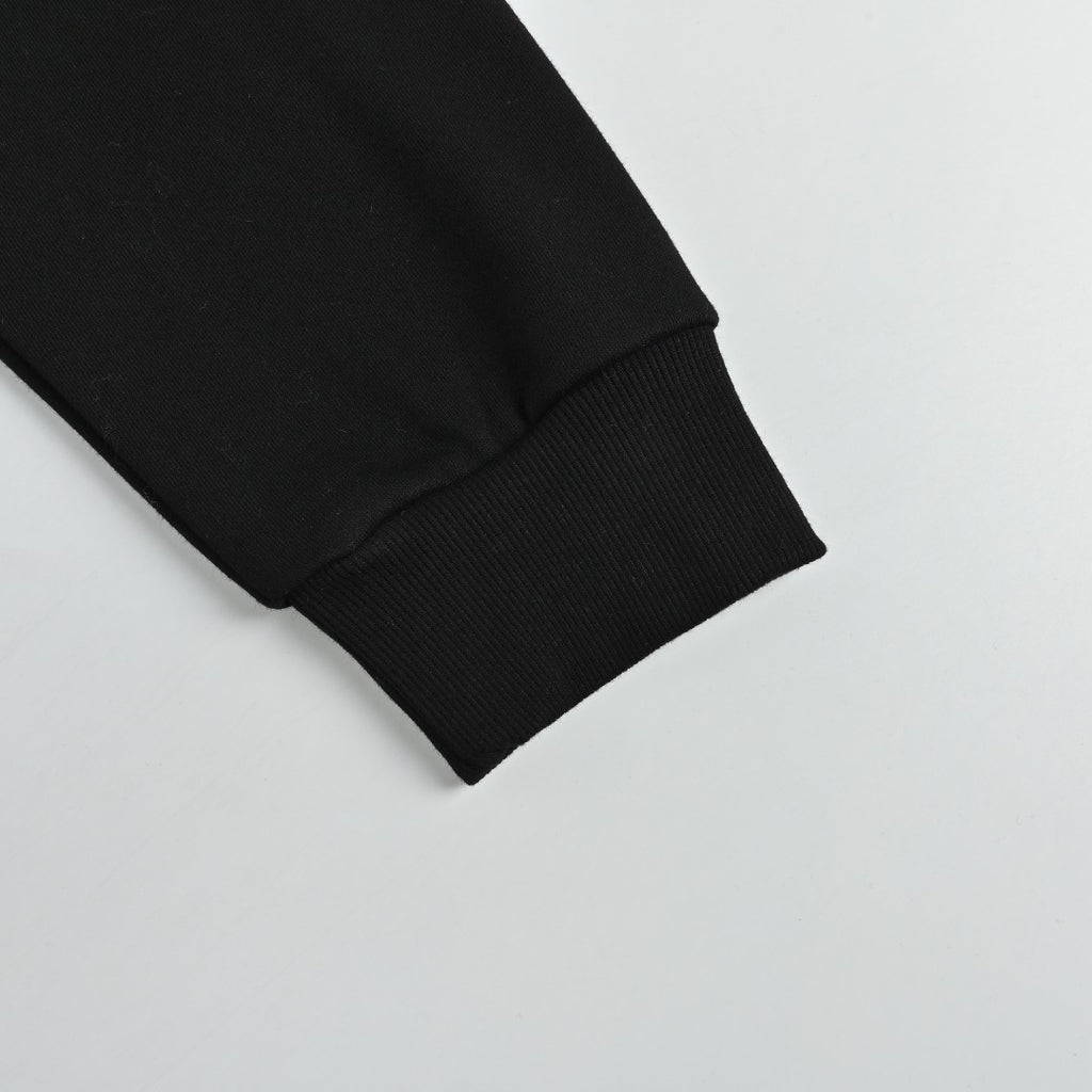 Louis Vuitton LV 25FW Neckline Signature Script Crewneck Sweatshirt — Black