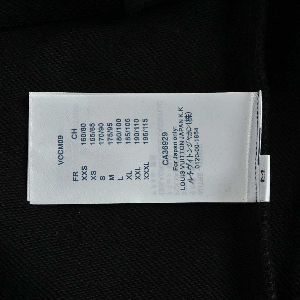 Louis Vuitton LV 25FW Neckline Signature Script Crewneck Sweatshirt — Black
