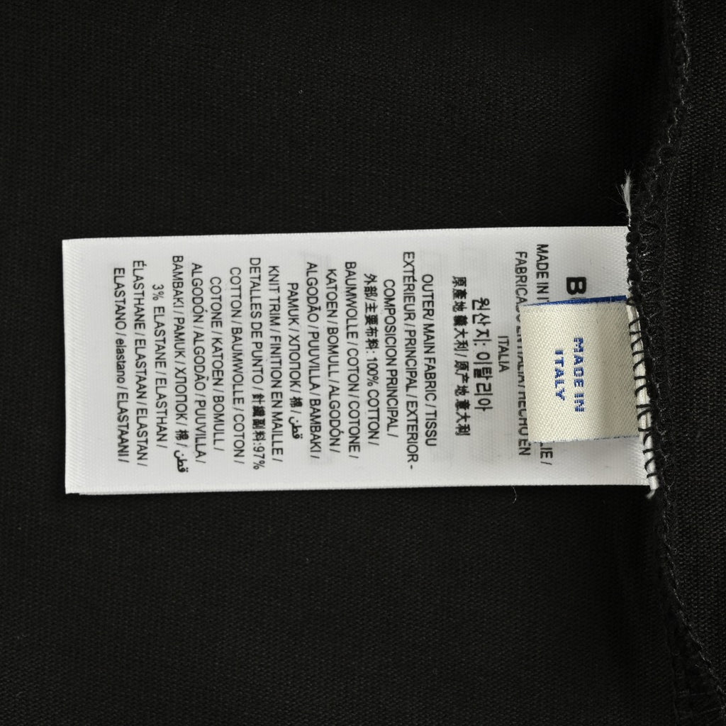 Burberry 25FW Letter B Sailboat Painted Print Long-Sleeve T-Shirt — Black