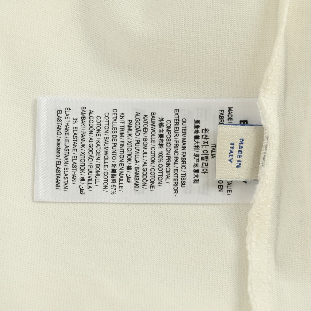 Burberry 25FW Letter B Sailboat Painted Print Long-Sleeve T-Shirt — Ecru