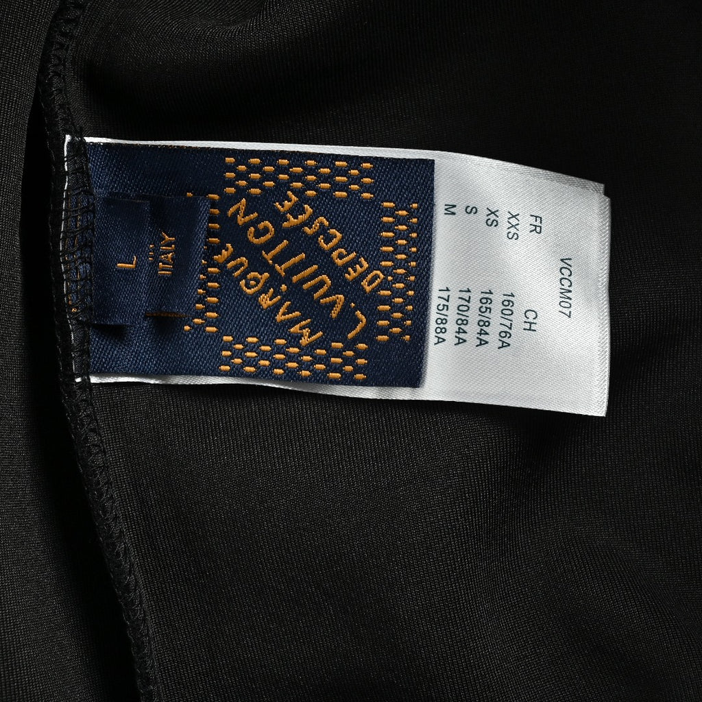 Louis Vuitton LV Metal Logo Full-Zip Hoodie Jacket — Black
