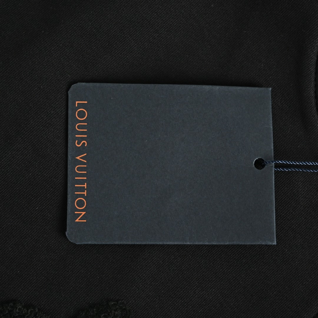 Louis Vuitton LV All-Over Monogram Towelling Logo Full-Zip Hoodie Jacket — Black