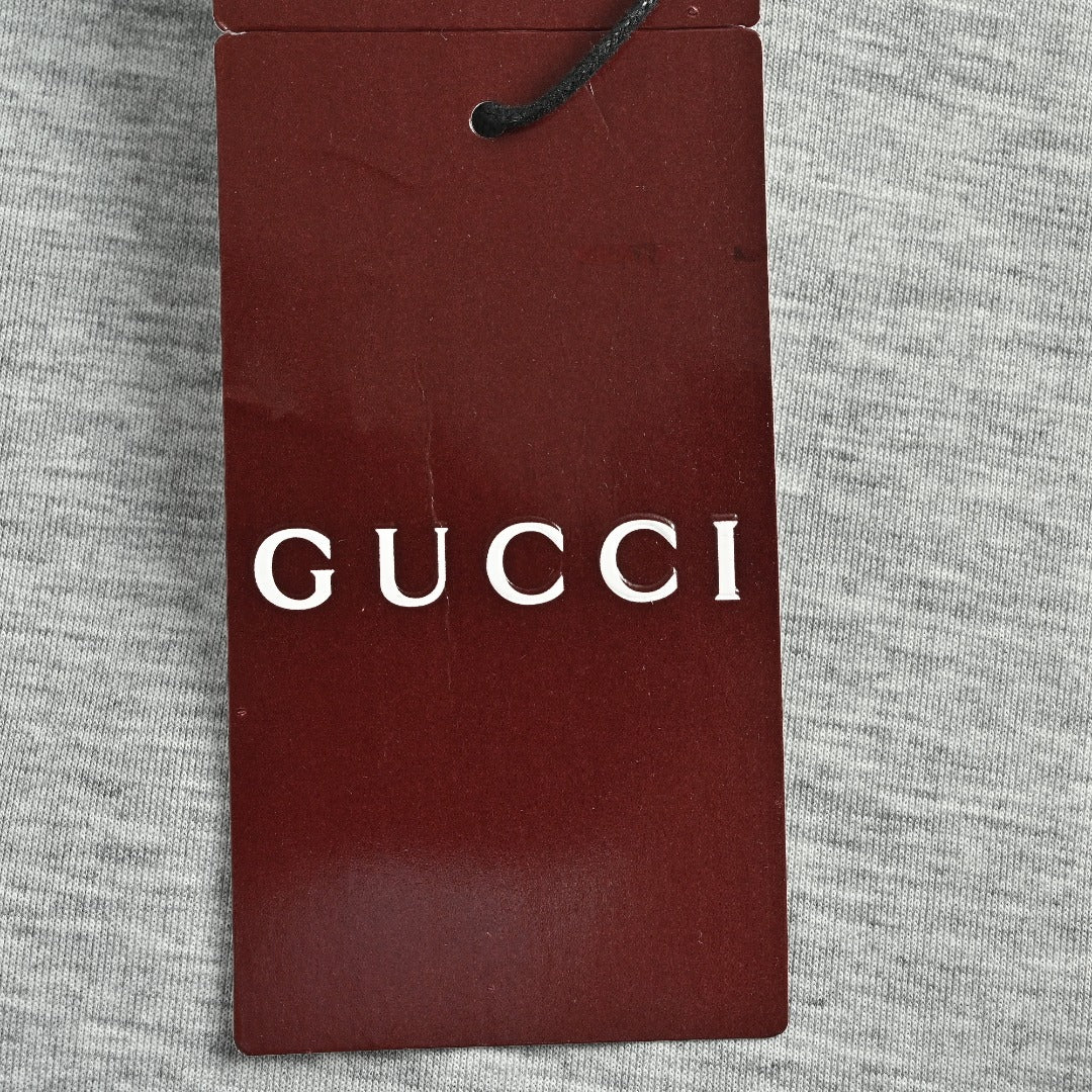 Gucci Small Logo Label Full-Zip Hoodie Jacket — Black