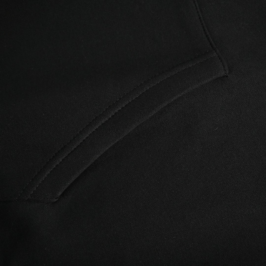 Gucci Small Logo Label Full-Zip Hoodie Jacket — Black