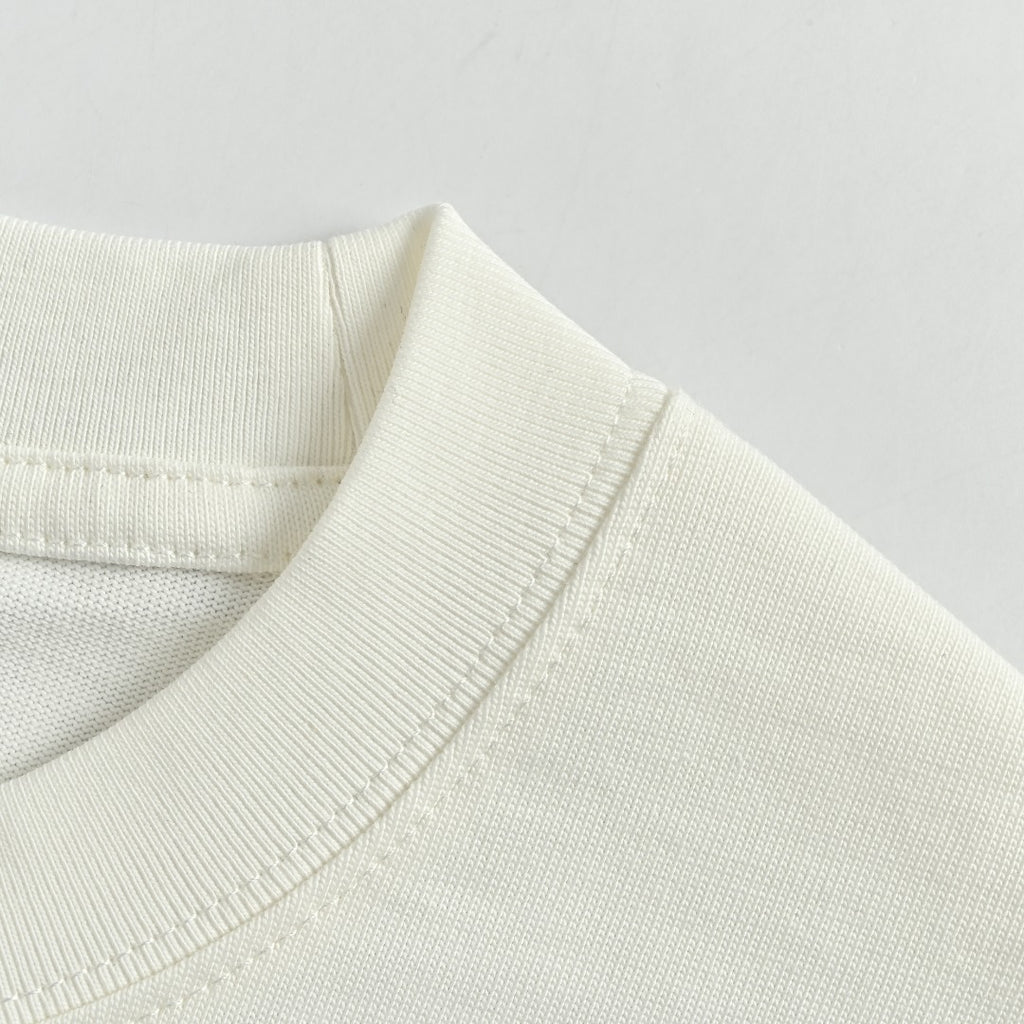 Gucci Interlocking GG Embroidery Long-Sleeve T-Shirt — White