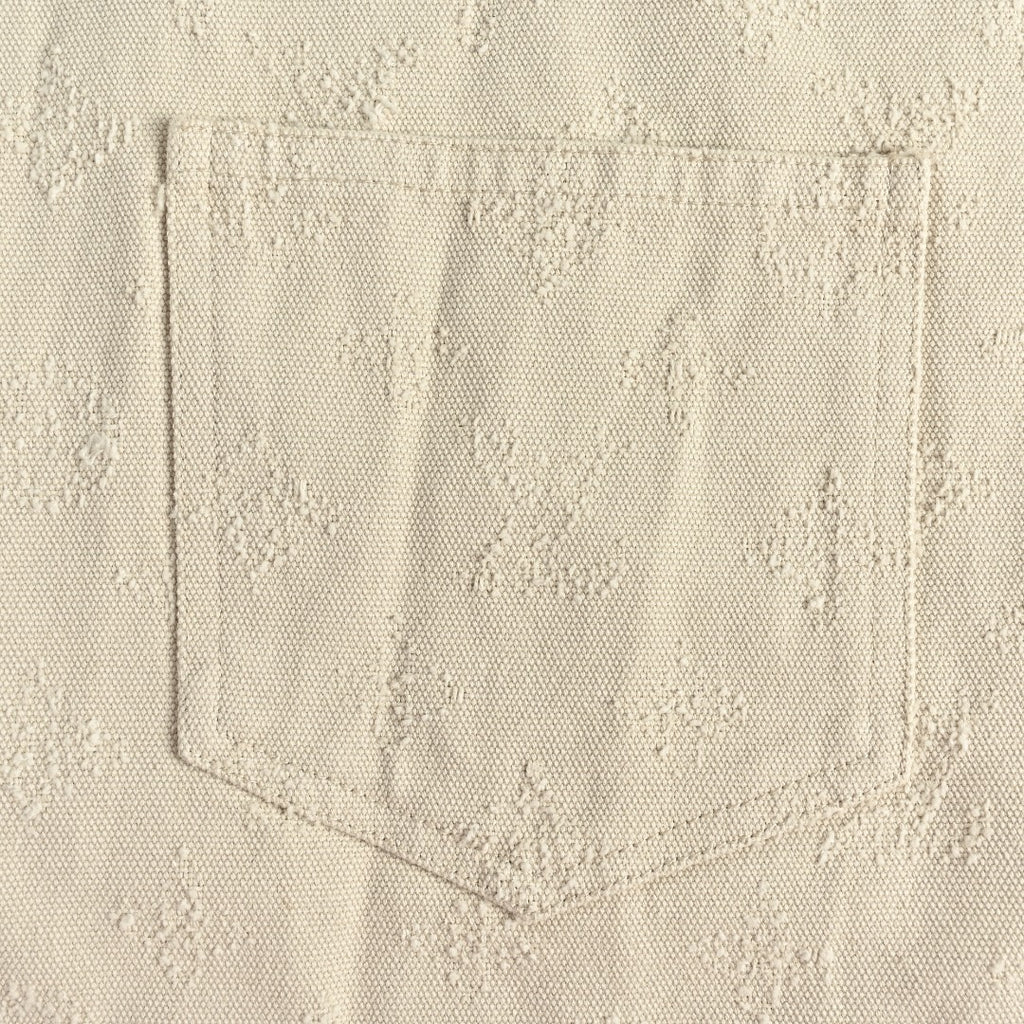 Louis Vuitton LV Monogram Needle-Punch Craft Denim Shirt Jacket — Ecru