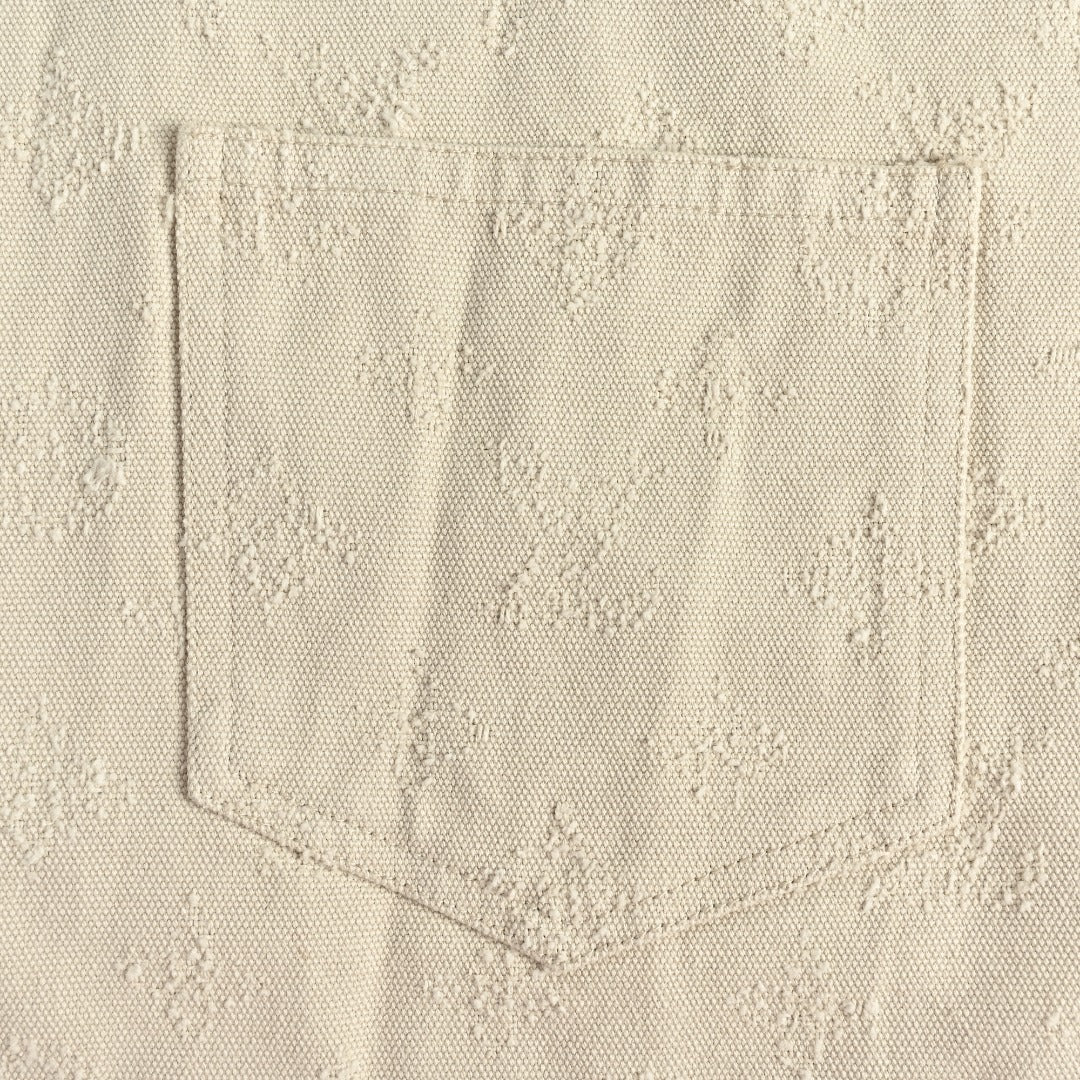 Louis Vuitton LV Monogram Needle-Punch Craft Denim Shirt Jacket — Ecru