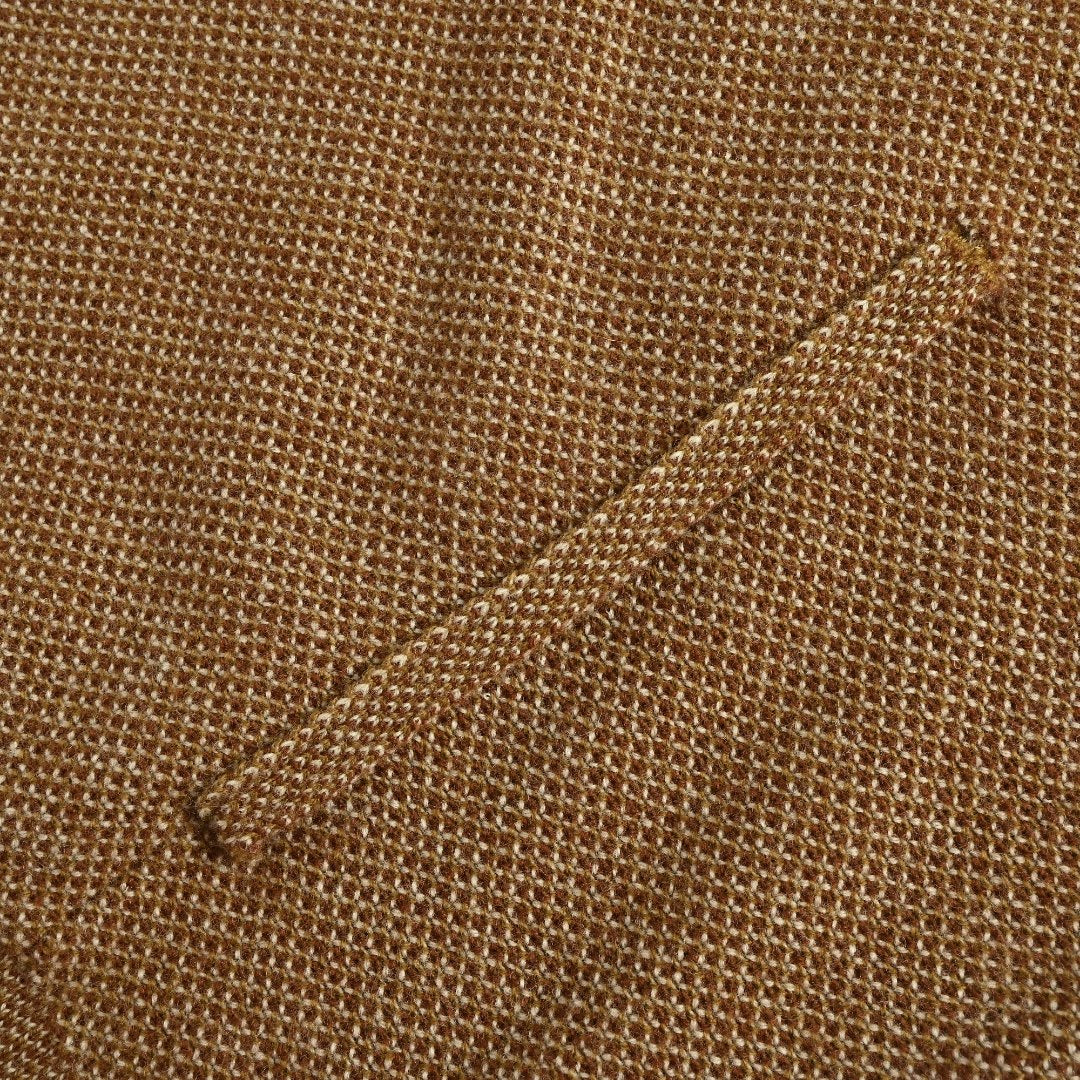Loro Piana LP SS26 Woven Check Wool Full-Zip Hooded Jacket — Tobacco