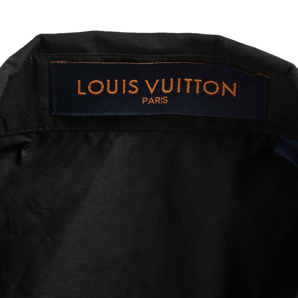 Louis Vuitton 25SS Heat-Press LV Letter Logo Long-Sleeve Shirt — Black