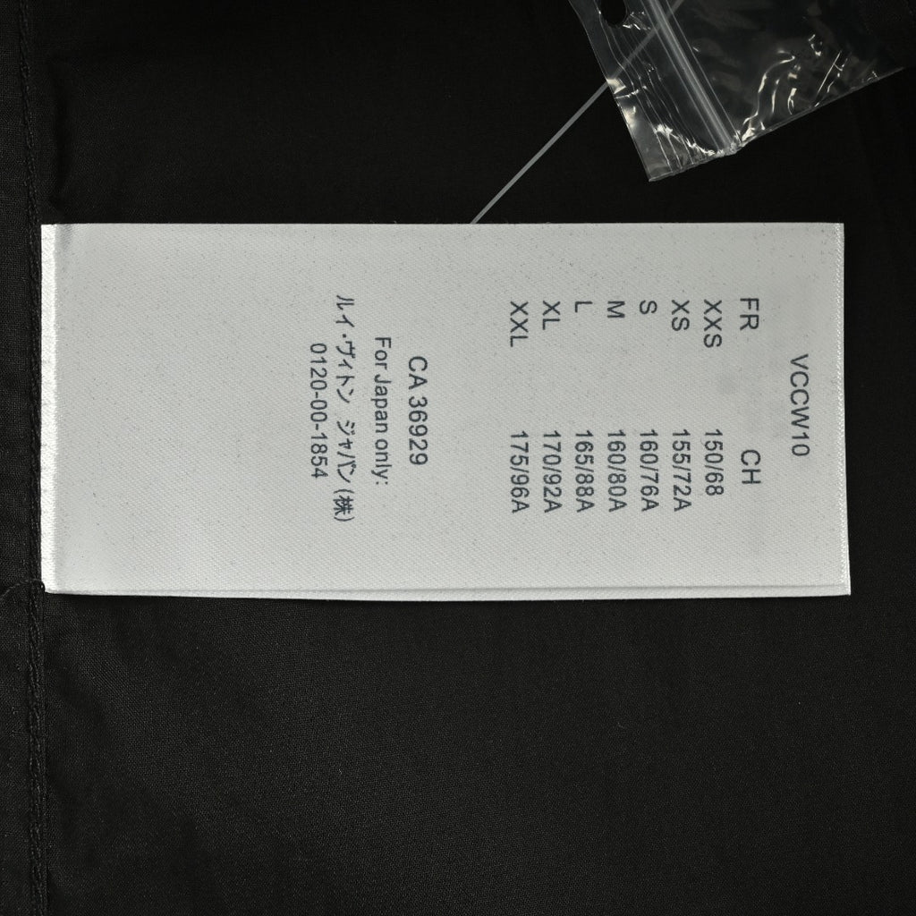 Louis Vuitton 25SS Heat-Press LV Letter Logo Long-Sleeve Shirt — Black