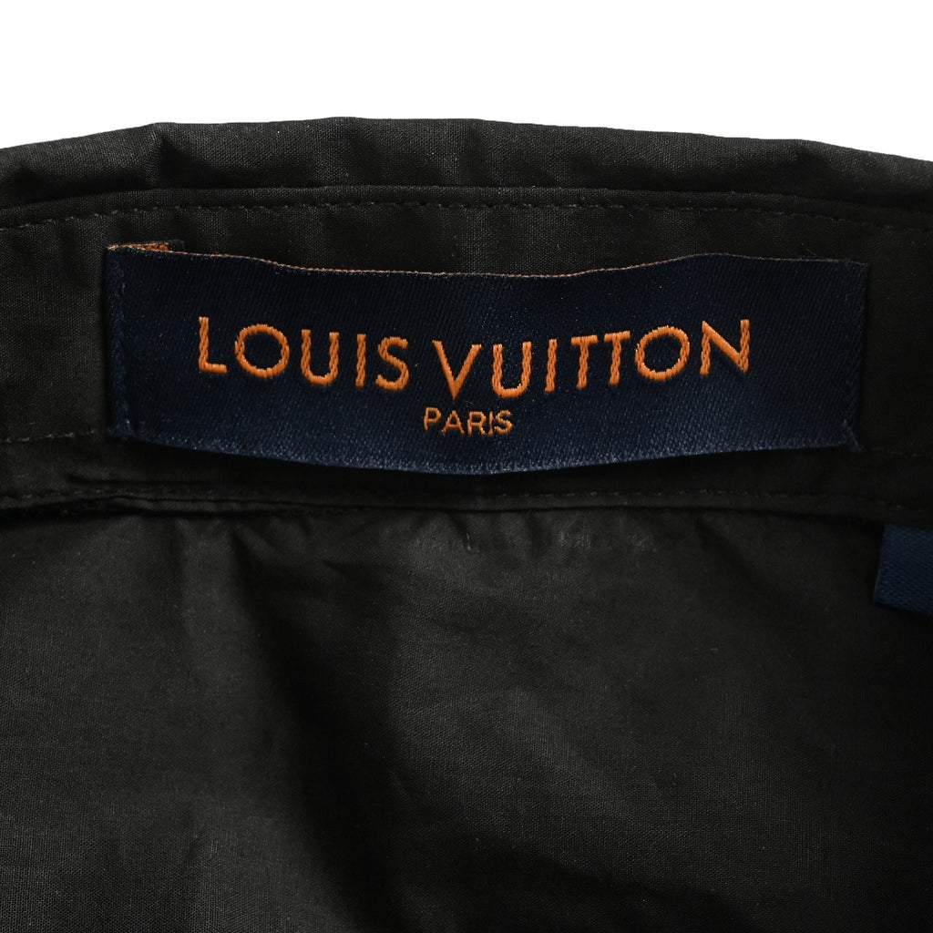 Louis Vuitton 25SS Tri-Flower Heat-Transfer Print Long-Sleeve Shirt — Black
