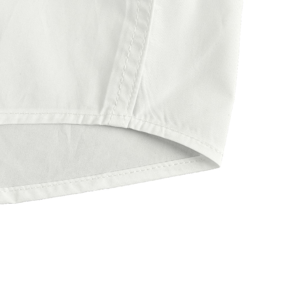 Louis Vuitton 25SS Tri-Flower Heat-Transfer Print Long-Sleeve Shirt — White