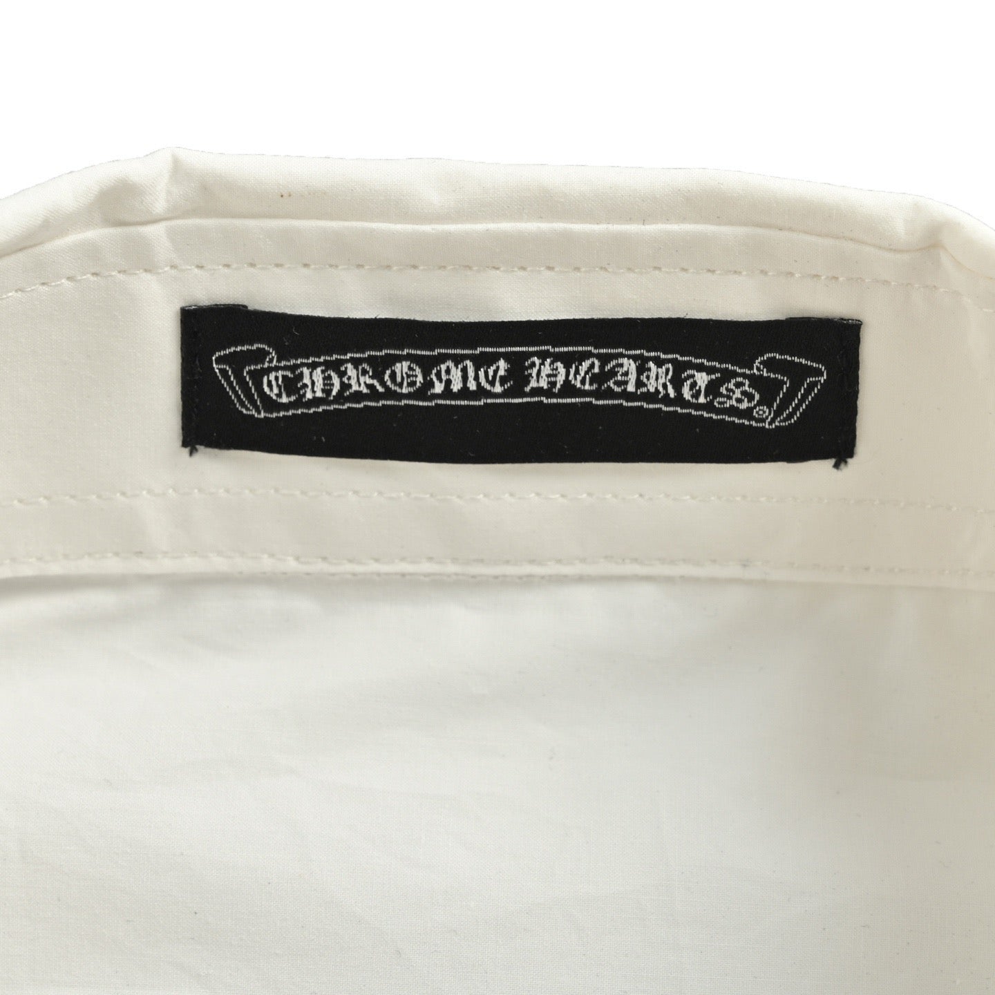 Louis Vuitton × Chrome Hearts Embroidered Logo Long-Sleeve Shirt — White