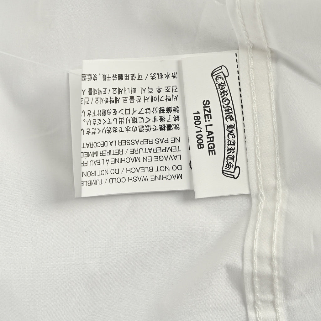 Louis Vuitton × Chrome Hearts Embroidered Logo Long-Sleeve Shirt — White