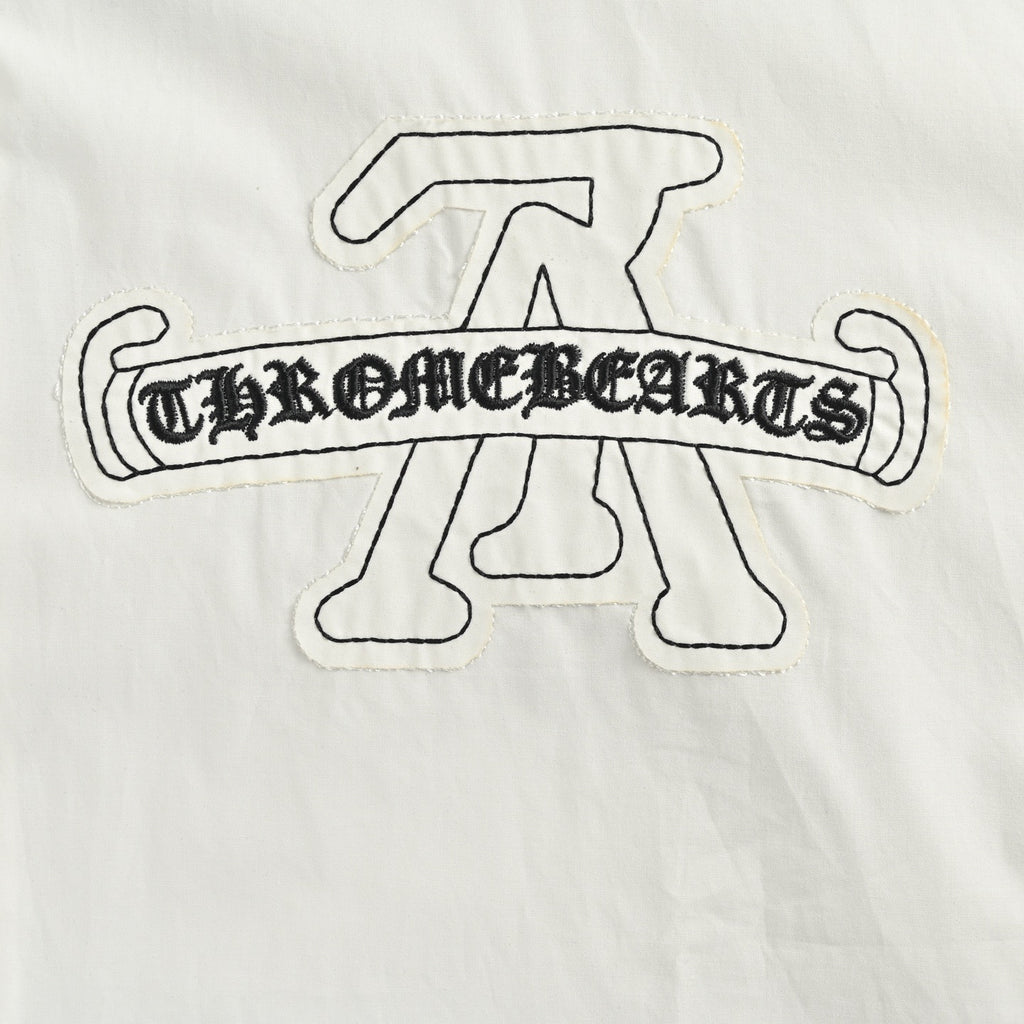Louis Vuitton × Chrome Hearts Embroidered Logo Long-Sleeve Shirt — White
