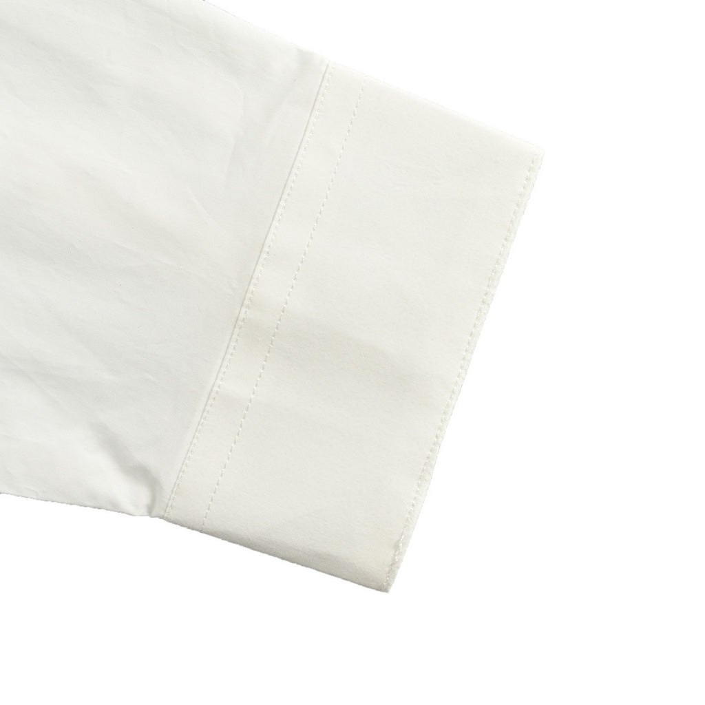 Louis Vuitton 25SS Embroidered Letter Logo Long-Sleeve Shirt — White