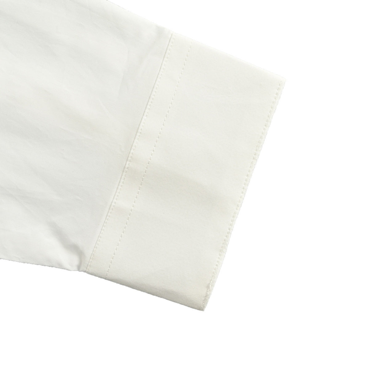 Louis Vuitton 25SS Embroidered Letter Logo Long-Sleeve Shirt — White