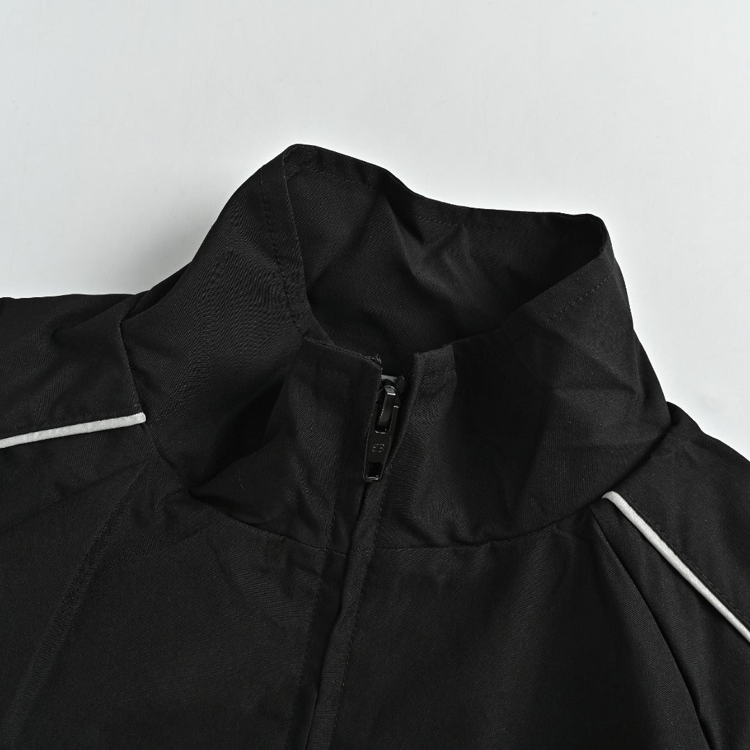Balenciaga BLCG Crown Splice Track Jacket — Black