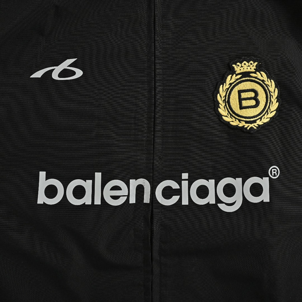 Balenciaga BLCG Crown Splice Track Jacket — Black