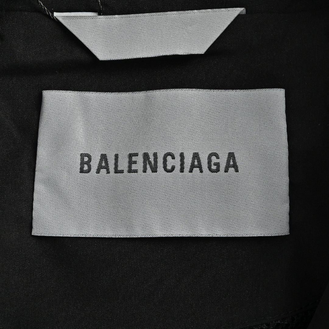 Balenciaga BLCG Crown Splice Track Jacket — Black