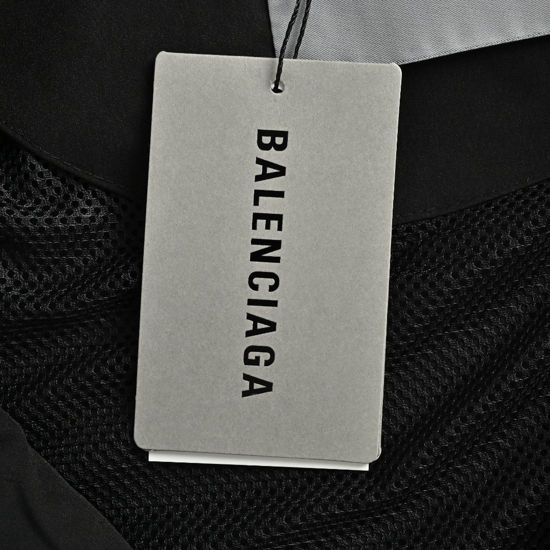 Balenciaga BLCG Crown Splice Track Jacket — Black