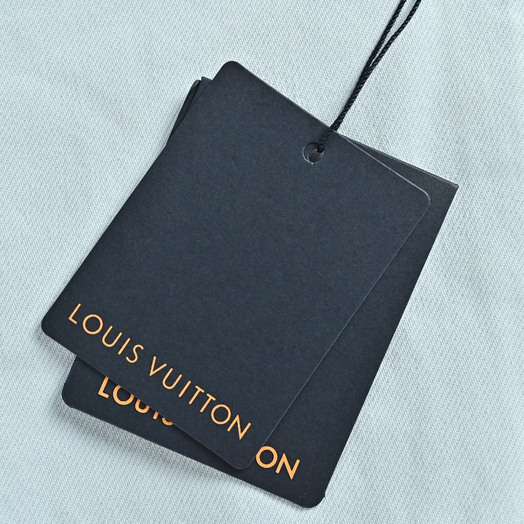 Louis Vuitton LV 26SS Blooming Floral Embroidery Denim Jacket — Light Blue