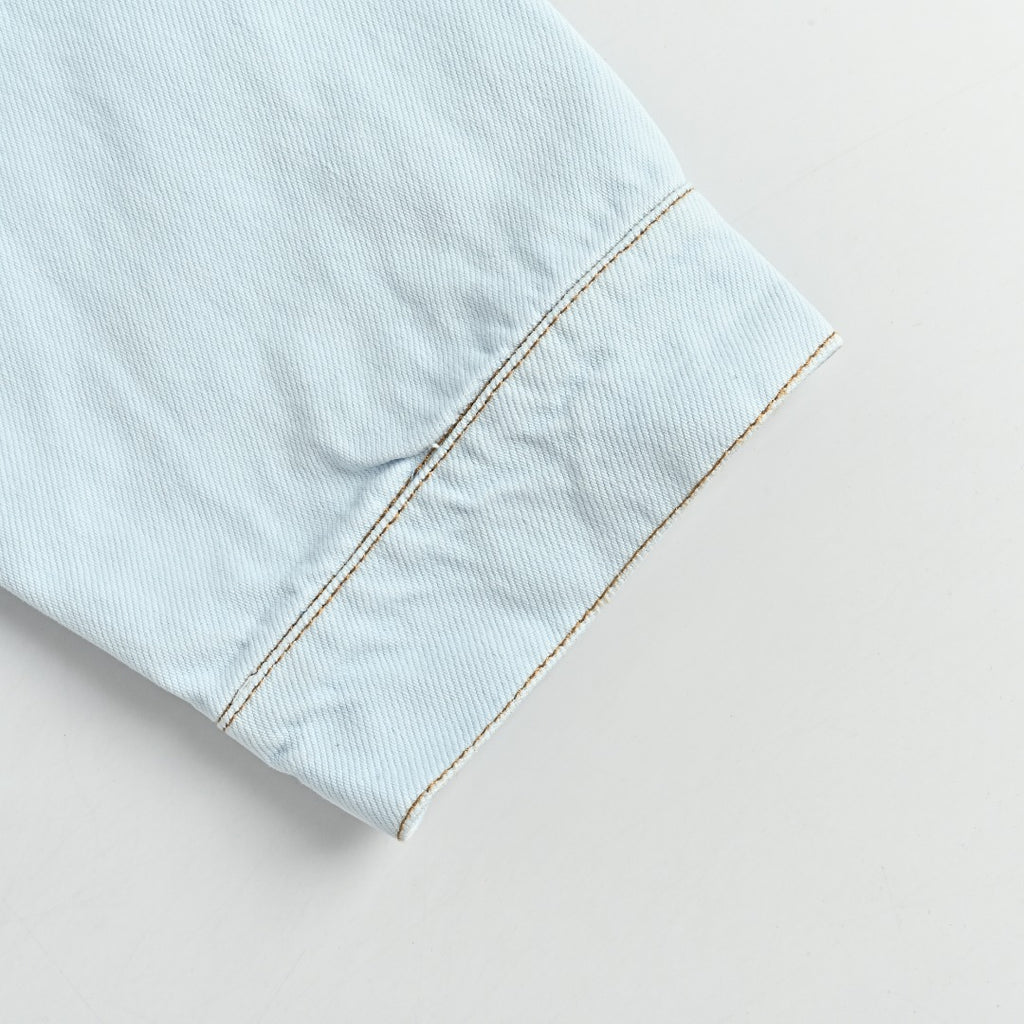 Louis Vuitton LV 26SS Blooming Floral Embroidery Denim Jacket — Light Blue