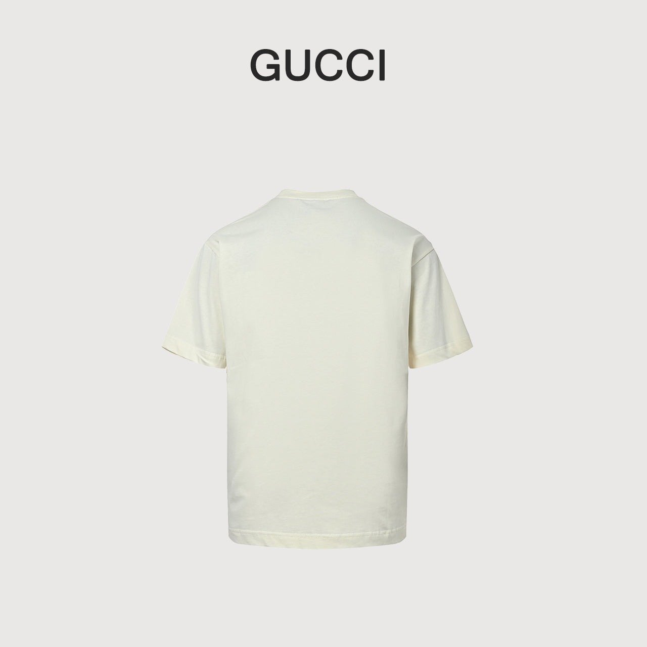 Gucci 23SS 1921 Letter Logo Print Short-Sleeve T-Shirt — Cream