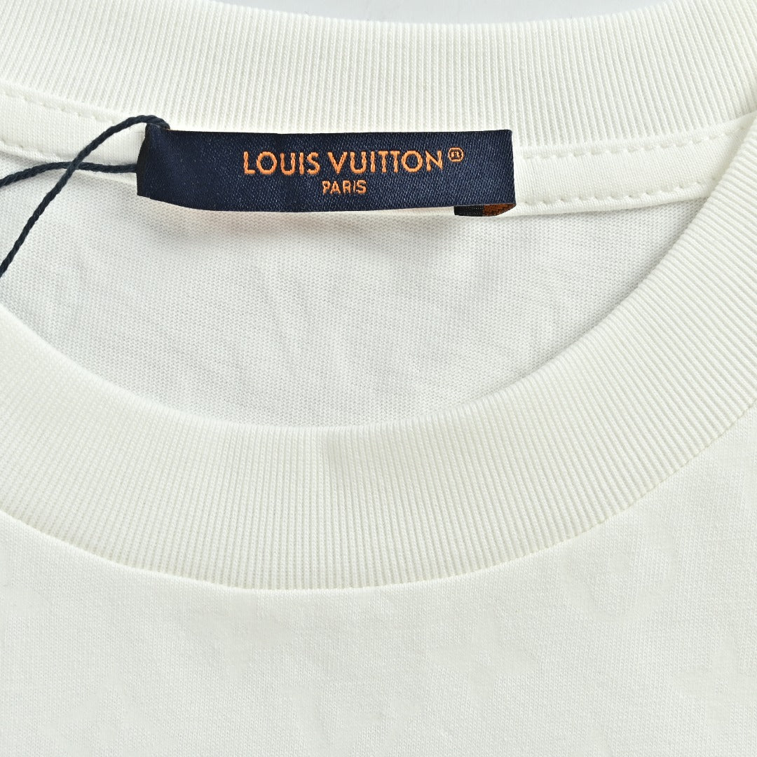 Louis Vuitton LV Glow-in-the-Dark Short-Sleeve T-Shirt — White