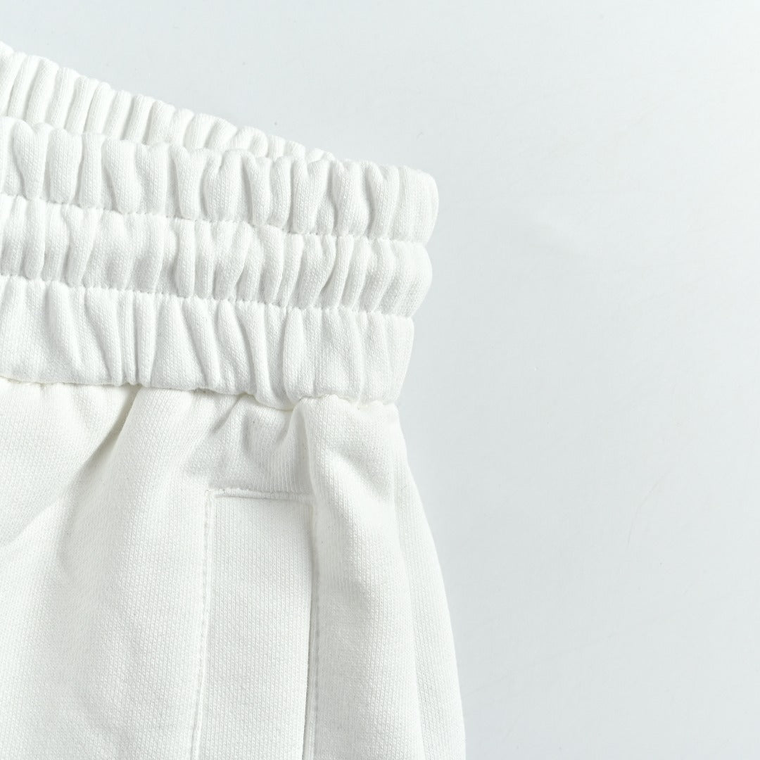 Dior 26SS Letter Jacquard Woven Tape Shorts - White