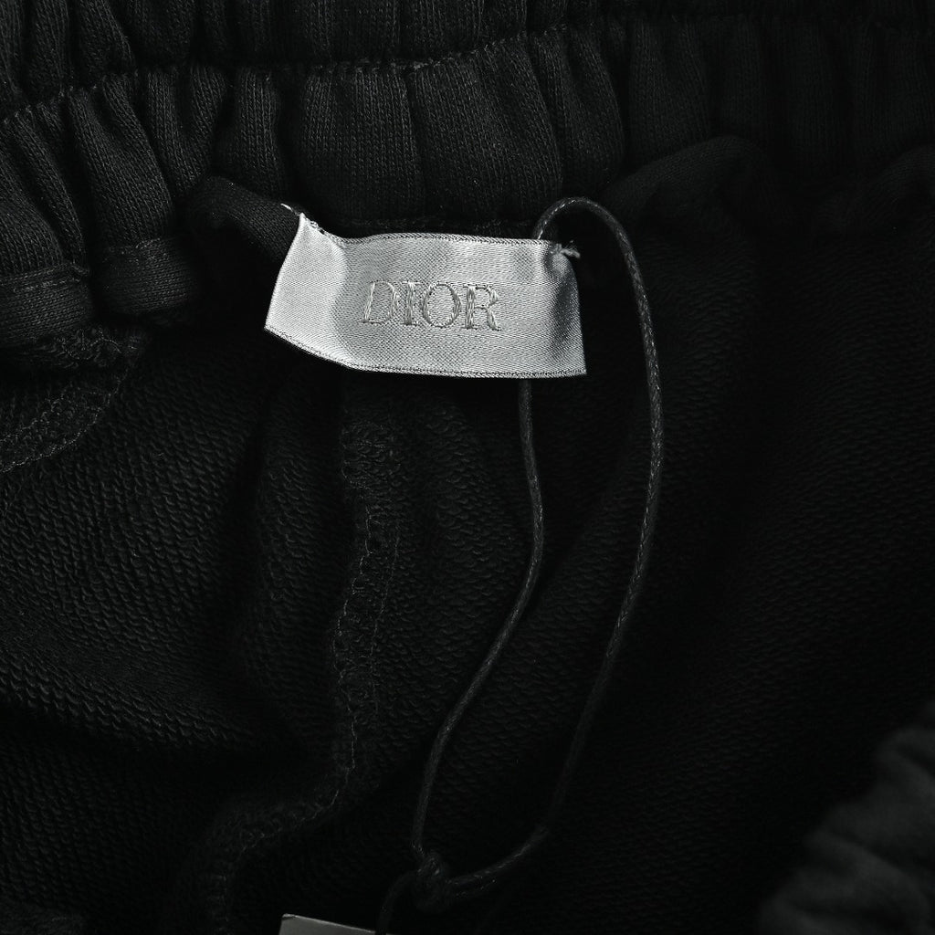Dior 26SS Letter Jacquard Woven Tape Shorts - Black