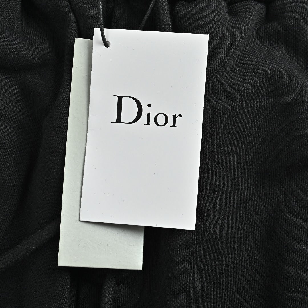 Dior 26SS Letter Jacquard Woven Tape Shorts - Black