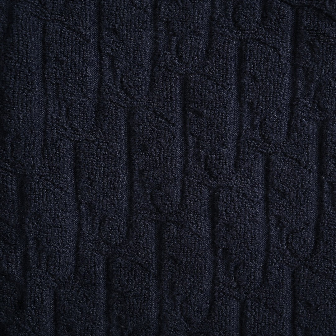 Dior CD Terry Jacquard Velvet Flock Set Shorts - Navy