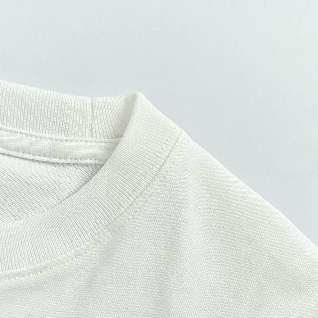 Dior Forest Caterpillar 3D Embroidered Short Sleeve T-Shirt - White