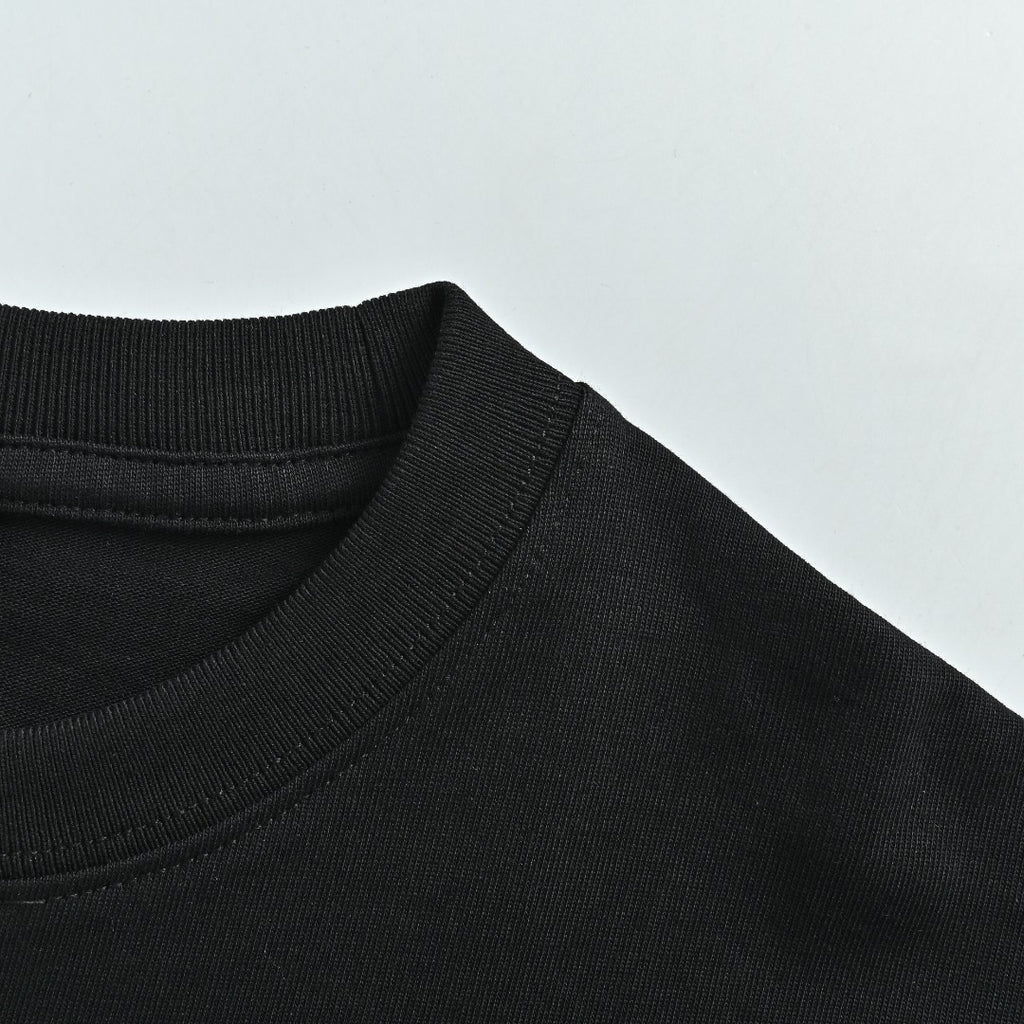 Dior 26SS Letter Badge Embroidered Short Sleeve T-Shirt - Black