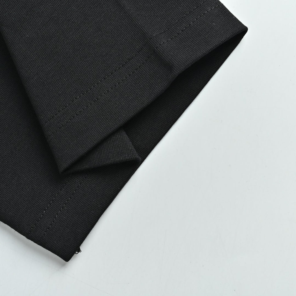 Dior 26SS Letter Badge Embroidered Short Sleeve T-Shirt - Black
