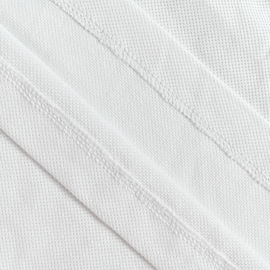 Dior CD Square Badge Pocket Letter Embroidered Short Sleeve Polo Shirt - White